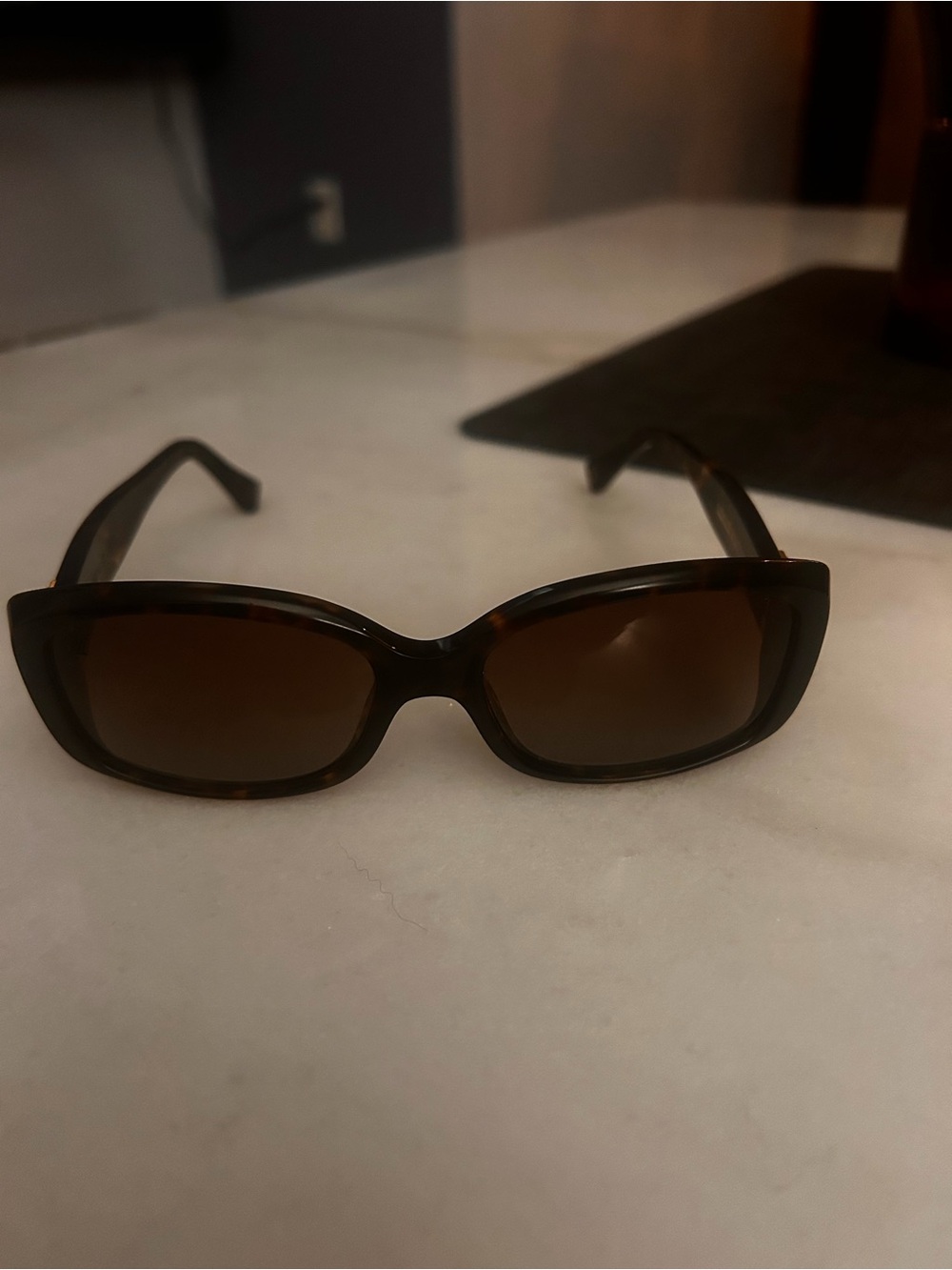Louis Vuitton Tortoiseshell Sunglasses with Brown Lenses